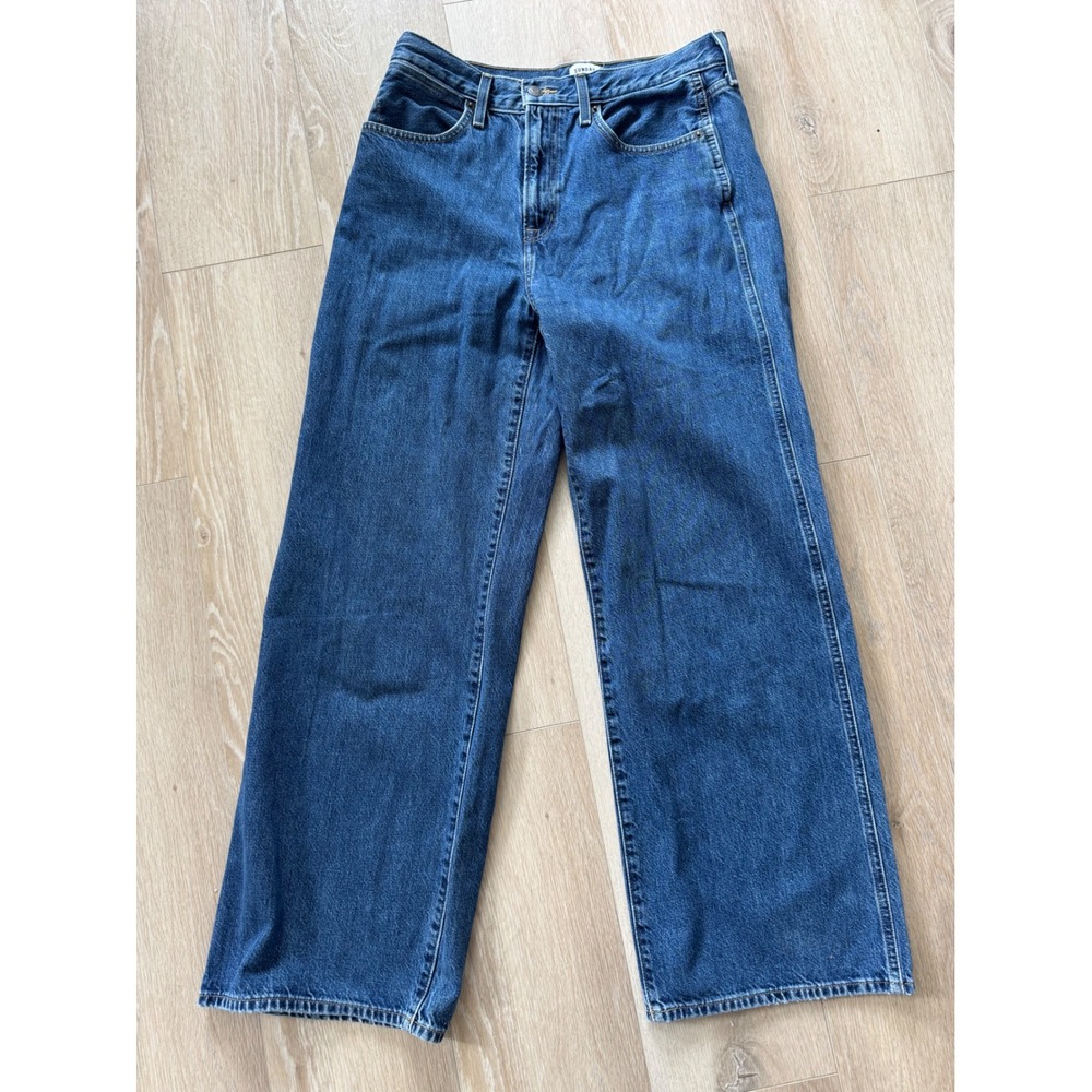 Aritzia Sunday Best Ocean High Rise Baggy Jeans‎ Blue Loose Fit Denim 29
